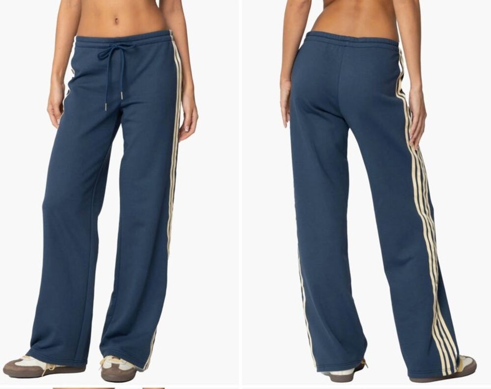 EDIKTED Averie Contrast Stripe Sweatpants Size XS